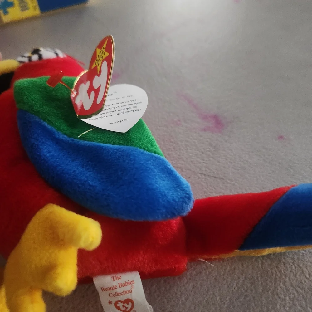 TY Colorful Parrot Plush Toy